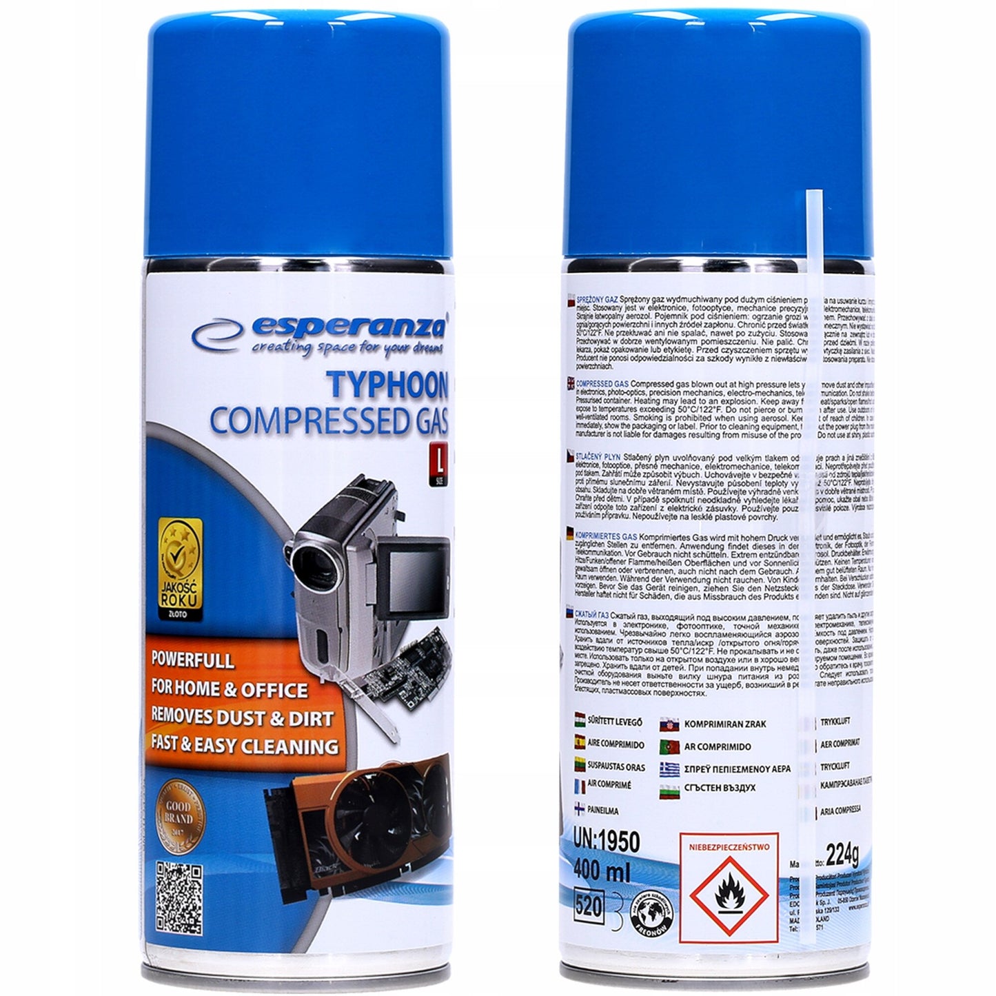 Reinigingsschuim Spray Esperanza ES102, 400ml