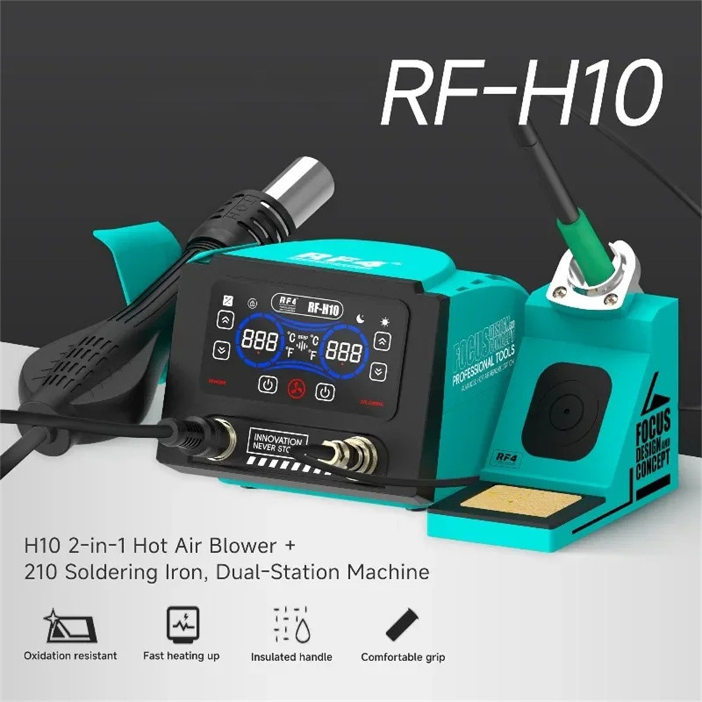 Warmeluchtstation en Soldeerbout RF4 RF-H10