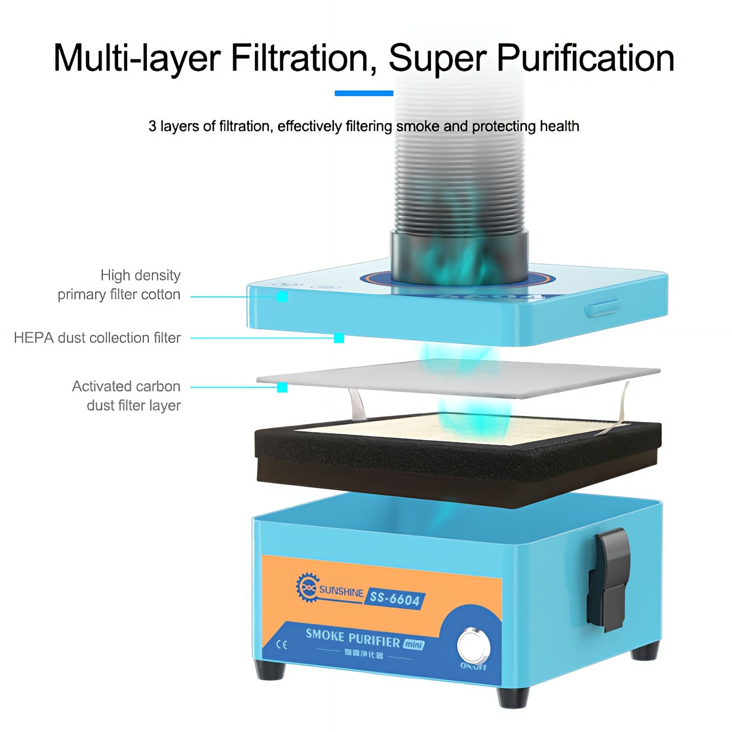 Filter- / Afzuigstation Noxe Sunshine SS-6604