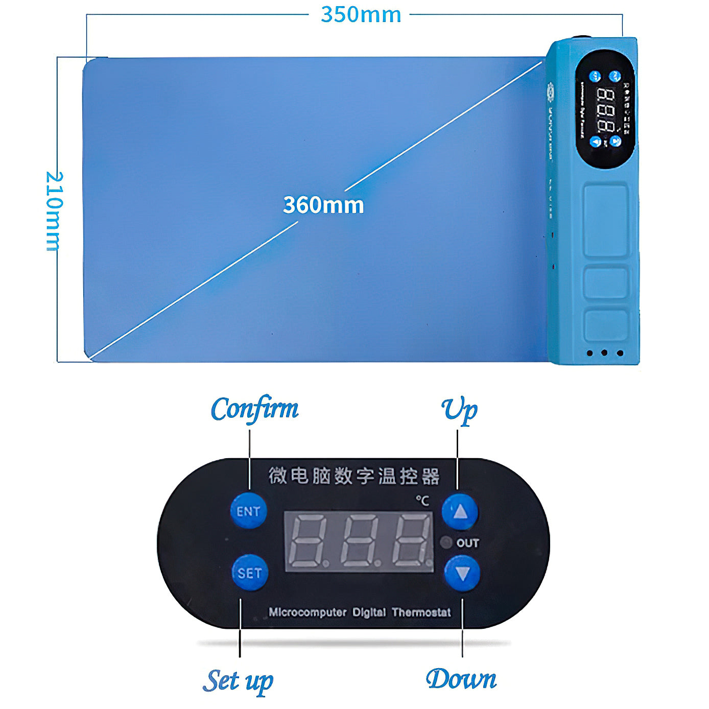 Display Touchscreen Scheidingsstation Sunshine SS-918E