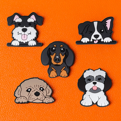 3D OEM Dog Sticker voor Telefoonhoes / Tablet, Set van 5 stuks, Multicolor