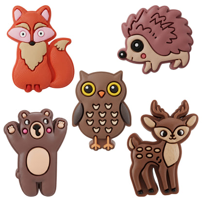 3D OEM Forest Sticker voor Telefoonhoes / Tablet, Set van 5 stuks, Multicolor