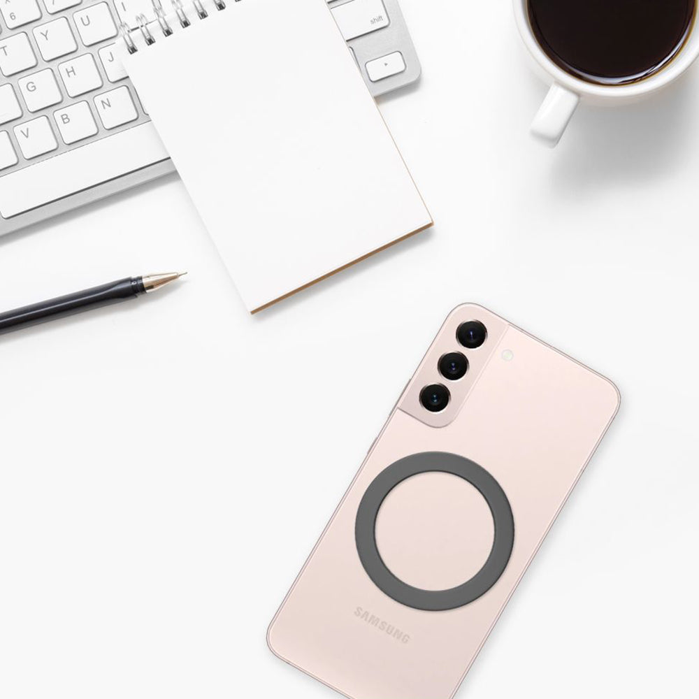 Metalen Sticker Vast, Zwart