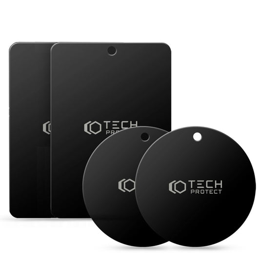 Metaalsticker Tech-Protect, set 4 stuks, zwart THP1233BLK