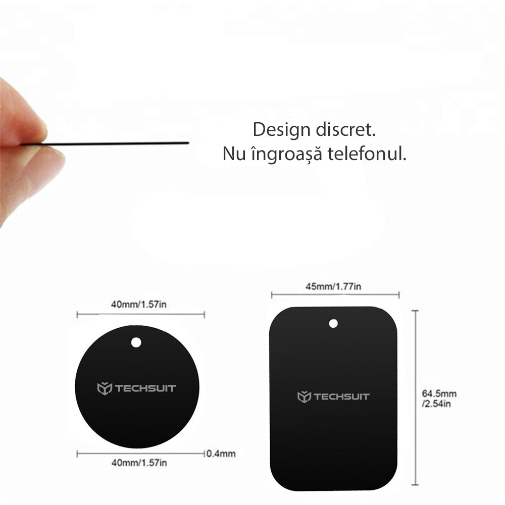 Metalen Sticker Techsuit MP03 2in1, Zwart