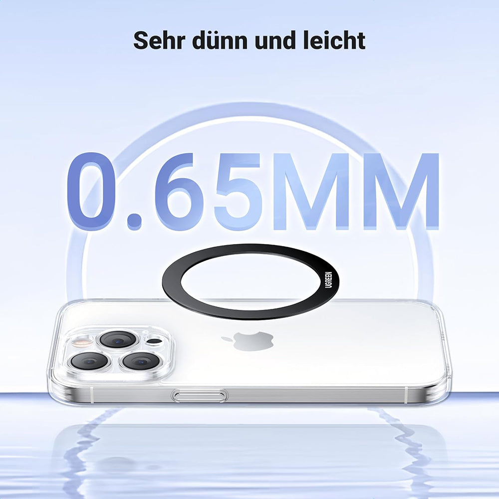 UGREEN LP428 Metallic Sticker (25766), Set of 2 pieces, Black