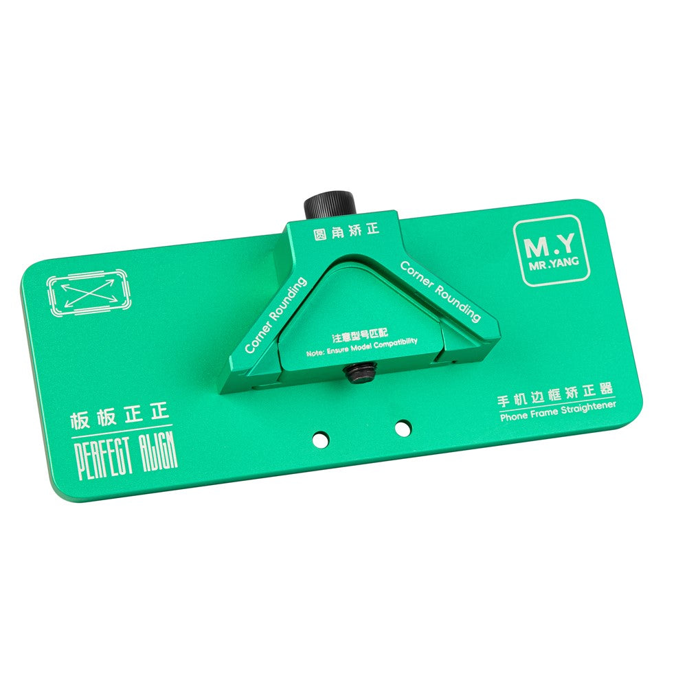 Ondersteuning voor het uitlijnen van gebogen / rechte schermframe telefoon Mr.Yang MF6003 / MF6004
