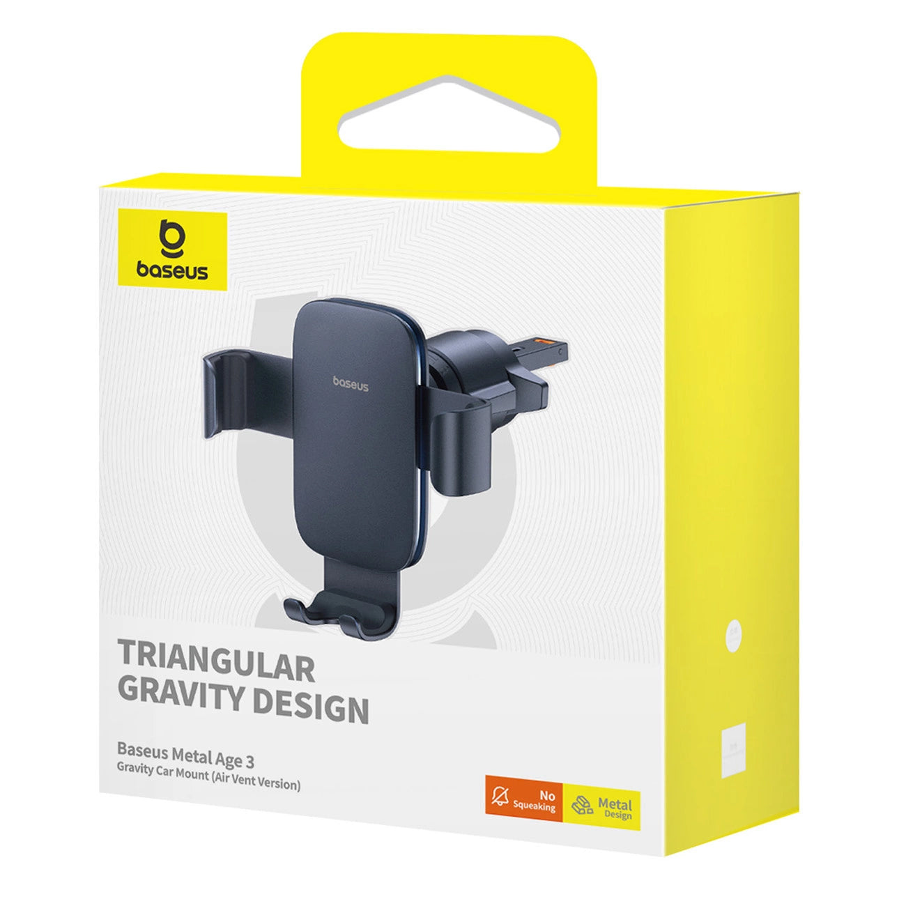 Autohouder Baseus Metal Age 3, 4.7inch - 7.2inch, Zwart BS-CM028