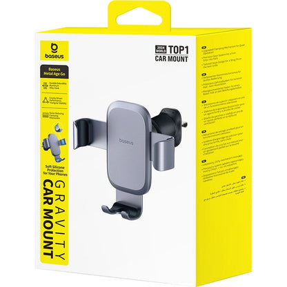 Baseus Metal Age Gravity Car Mount, Universal, Gray C40478701813-00