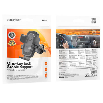Auto Houder Borofone BH131 Follower, 4,5 inch - 7 inch, Zwart