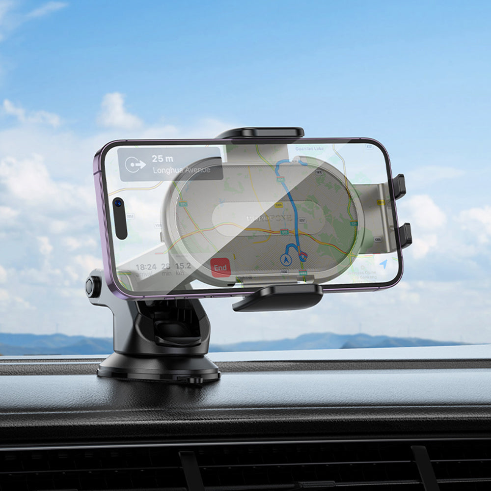 Autohouder Borofone BH134 Rio, 4.5inch - 7inch, Zwart