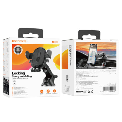 Autohouder Borofone BH85 Experience, 4.7inch - 7inch, Zwart