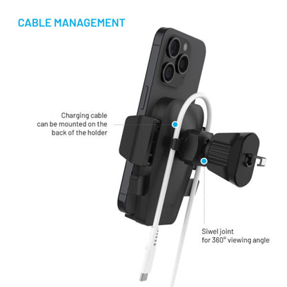 Autohouder Fixed Iconiq Lock, Universeel, Zwart