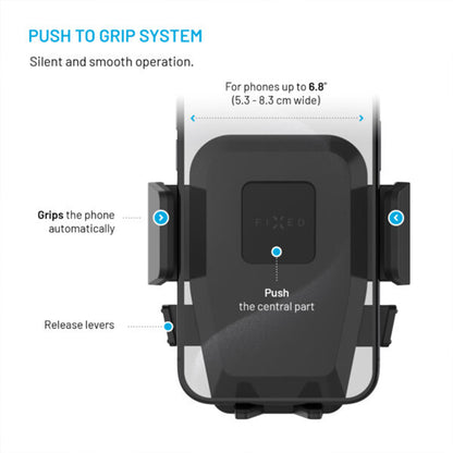 Autohouder Fixed Iconiq XXL, Universeel, Zwart