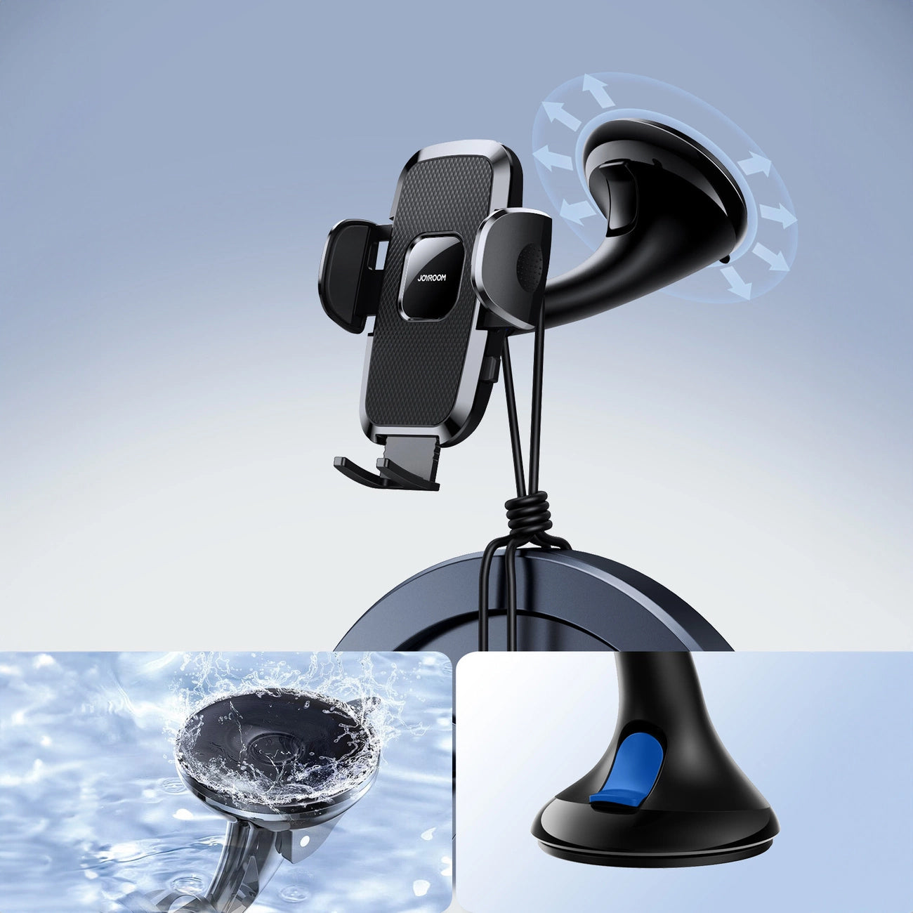 Autohouder Joyroom JR-ZS259 2in1, 4.7inch - 6.7inch, Zwart