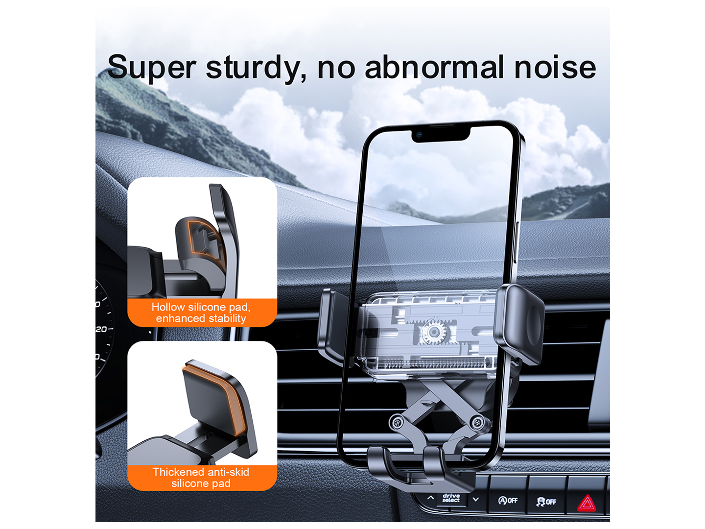 Autohouder Joyroom JR-ZS283 Vent, 4.7inch - 6.7inch, Zwart