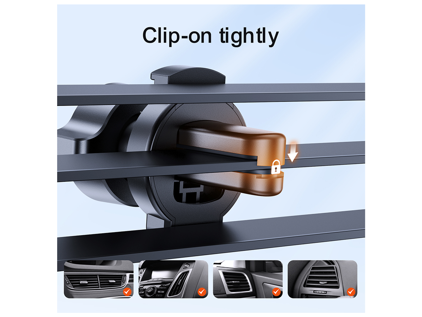 Autohouder Joyroom JR-ZS283 Vent, 4.7inch - 6.7inch, Zwart