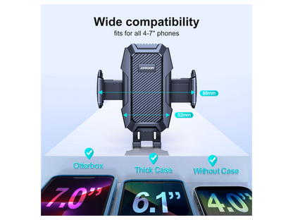 Autohouder Joyroom JR-ZS285, 4.5inch - 6.5inch, Zwart