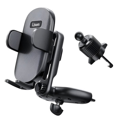 Autohouder Lisen 2in1, 4.7inch - 7.2inch, Zwart YL0222040016