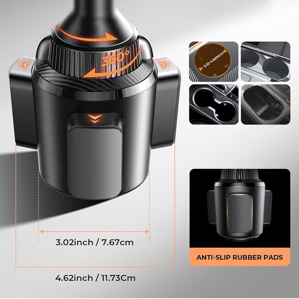 Autohouder Lisen, 4.7inch - 7.2inch, Zwart YL0220100001