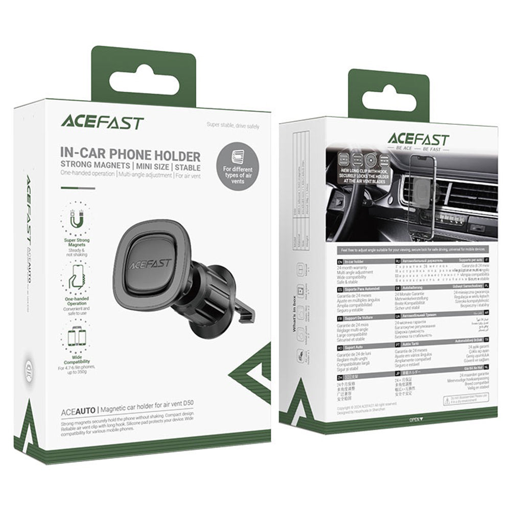 Magnetische Autohouder Acefast D50, Universeel, Zwart