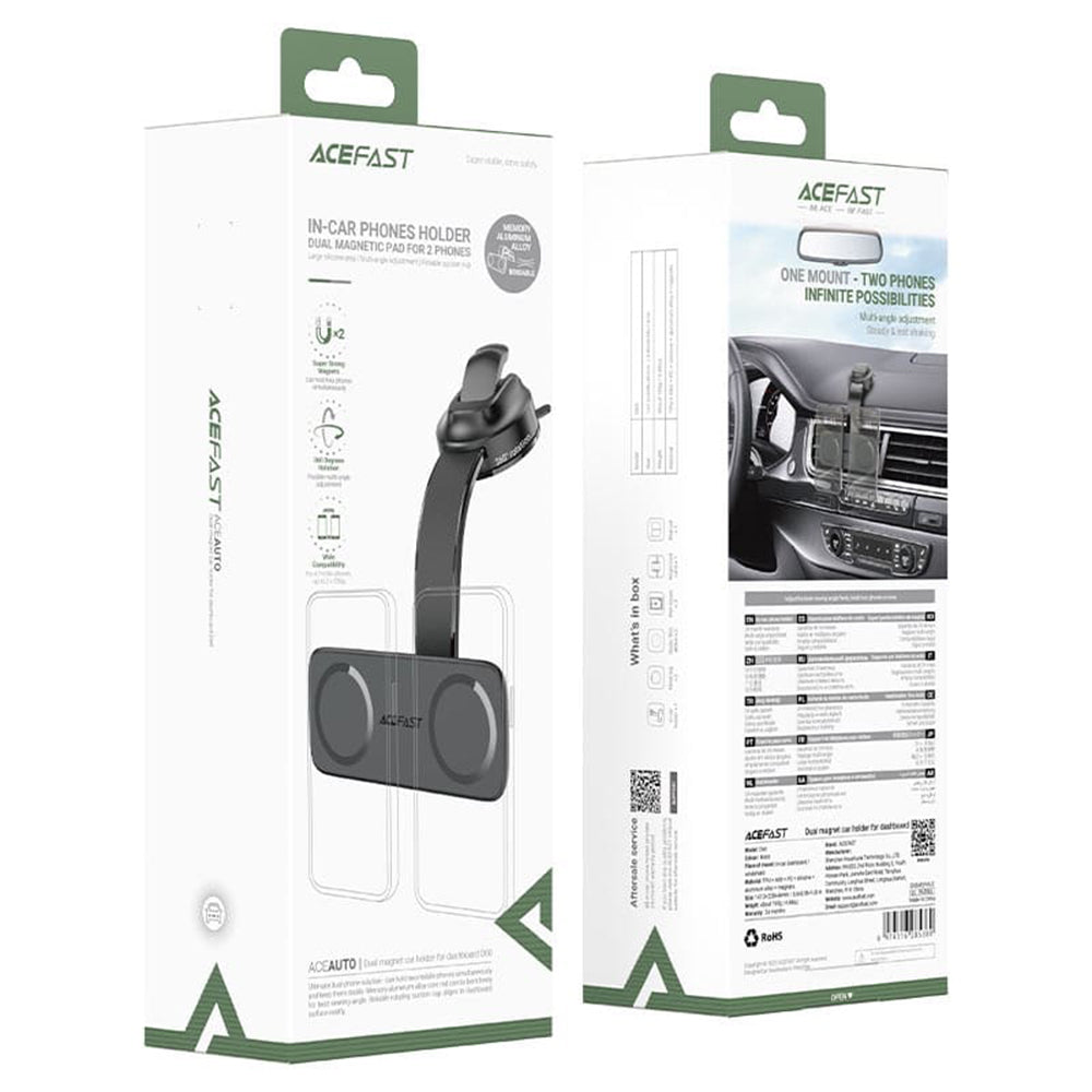 Magnetische Autohouder Acefast D60, Universeel, Zwart