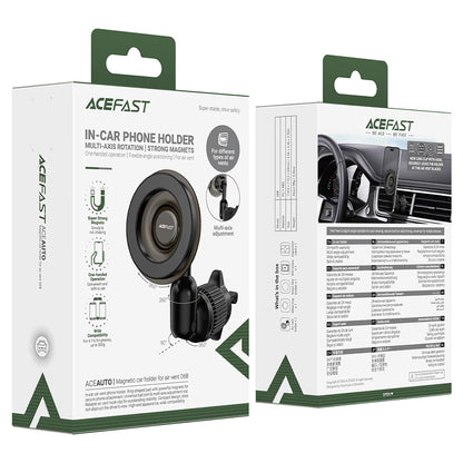 Magnetische Auto Houder Acefast D68, 4,7 inch - 6,9 inch, Zwart