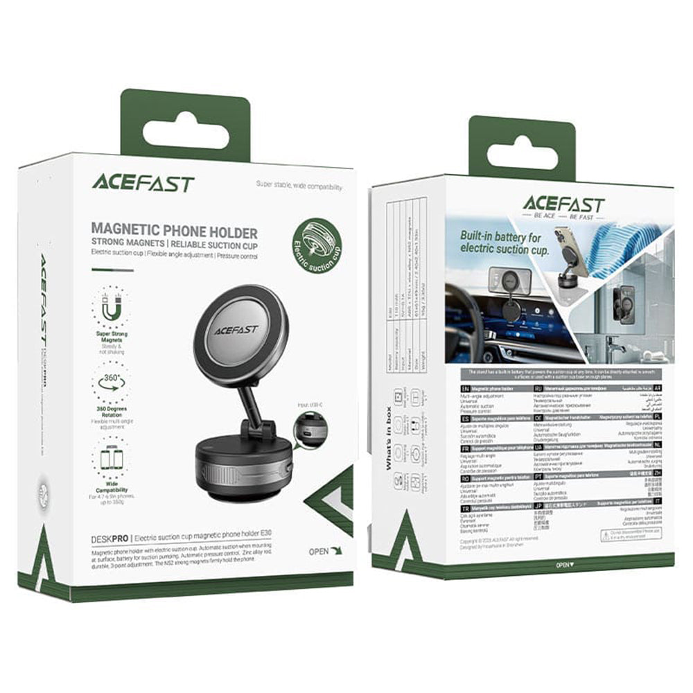 Acefast E30 Magnetic Car Holder, Universal, Grey