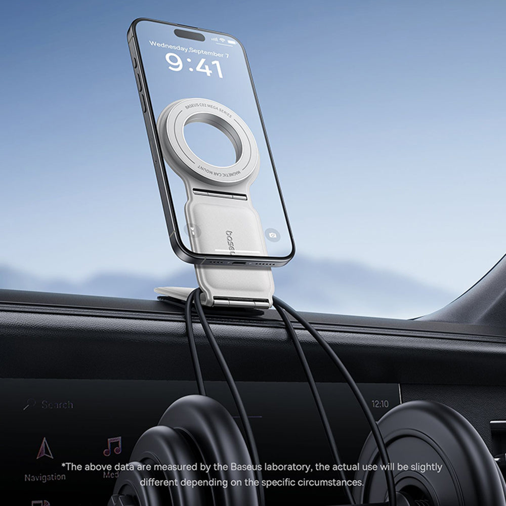 Autohouder Magnetisch Baseus PrimeTrip C02, Universeel, Wit C40169002213-00