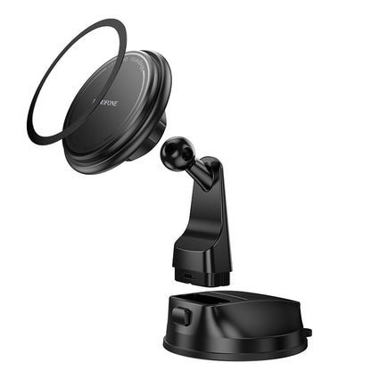 Magnetische Autohouder Borofone BH136 Parker, 4,5 inch - 7 inch, Zwart
