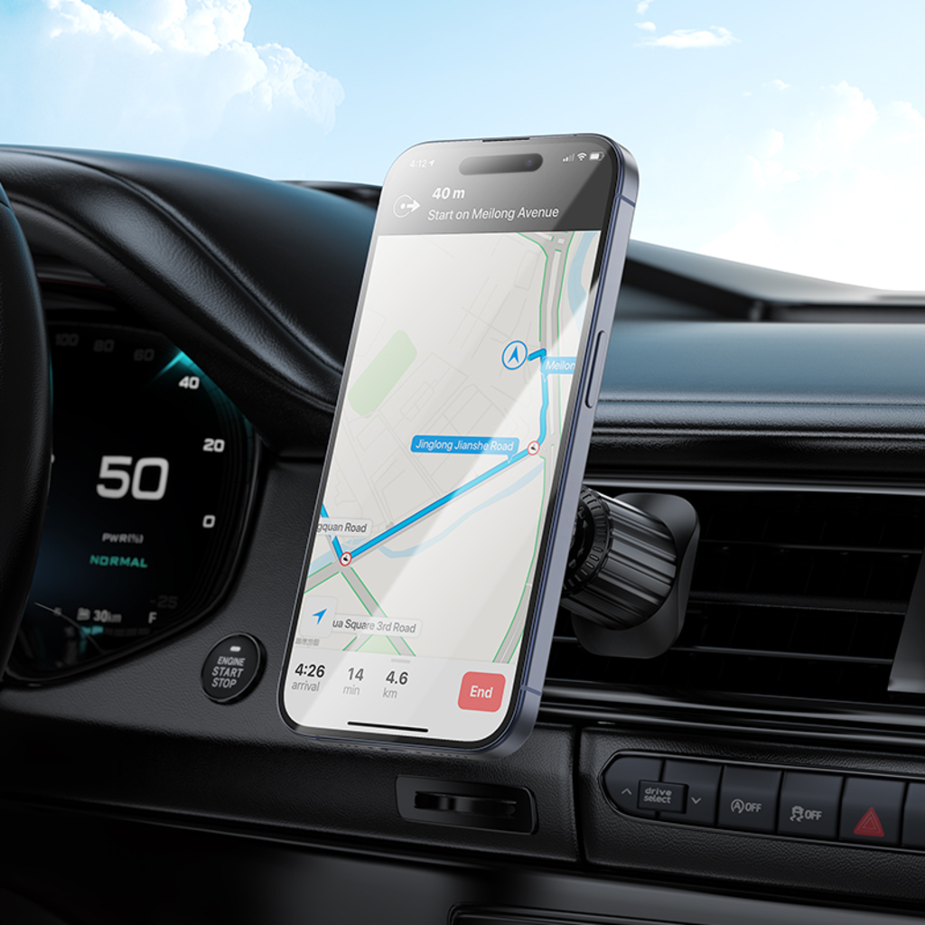 Magnetische Autohouder Borofone BH122 Profit, 4.5inch - 7inch, Zwart