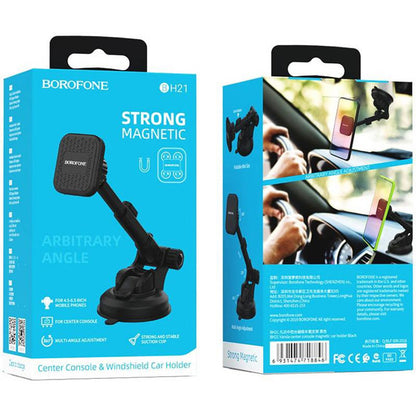Magnetische Autohouder Borofone BH21 Vanda, Universeel, Zwart