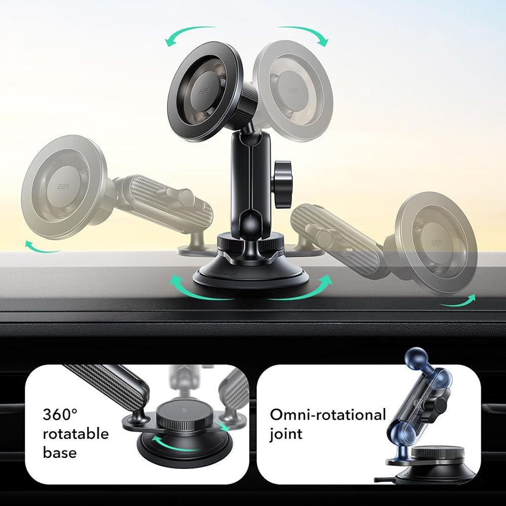 Magnetische Autohouder ESR OmniLock Dash, Universeel, Zwart