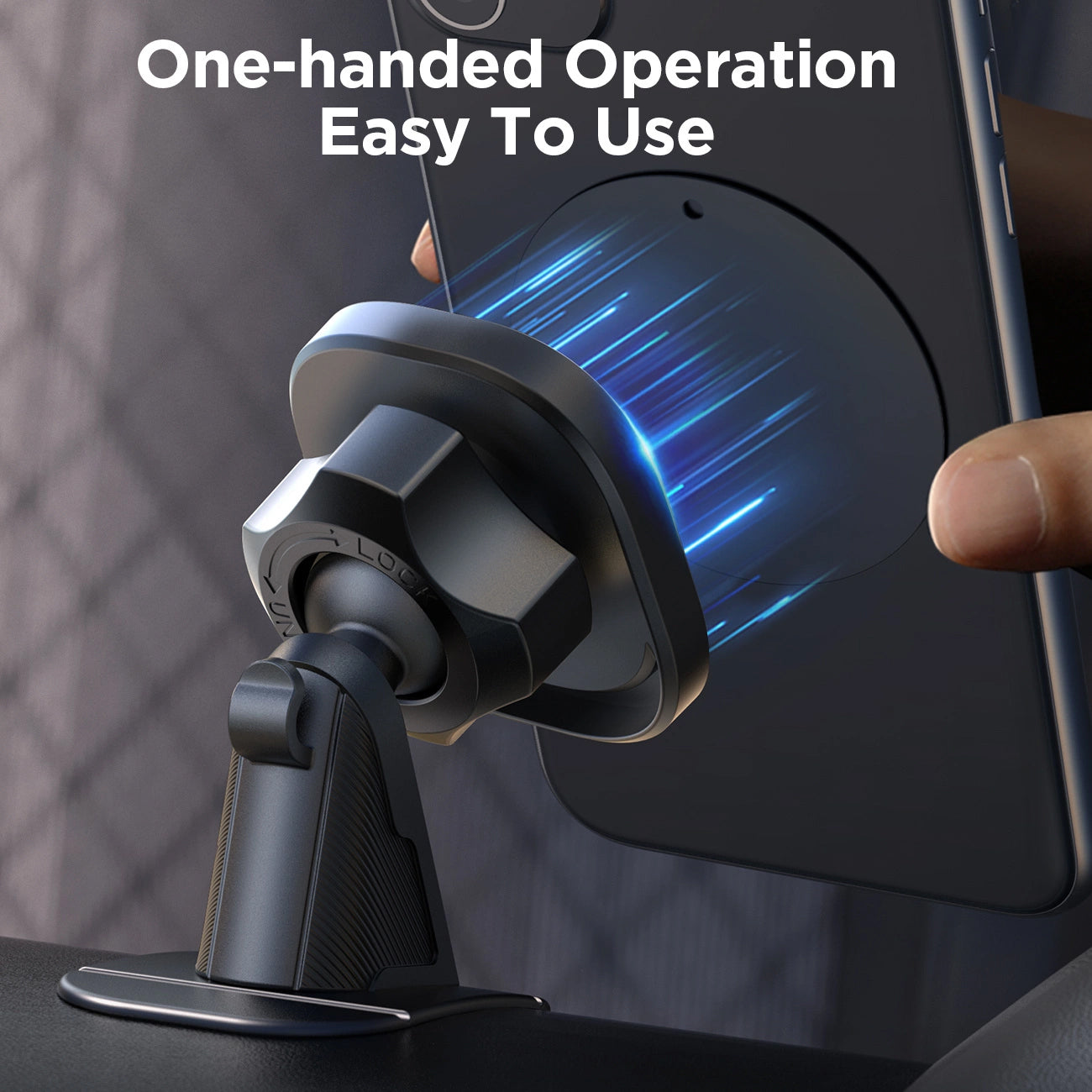 Joyroom JR-ZS400 Magnetic Car Mount, Universal, Black 