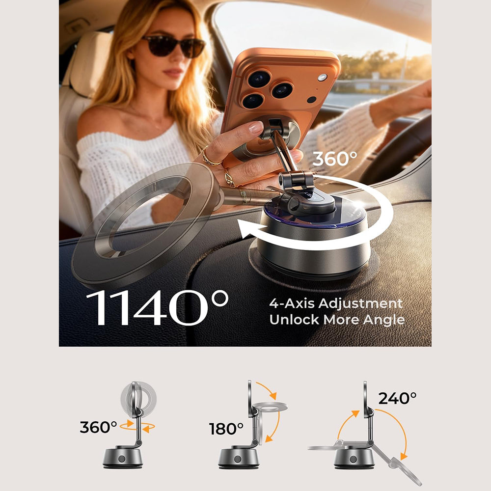 Magnetische Autohouder Lisen A690, Universeel, Grijs