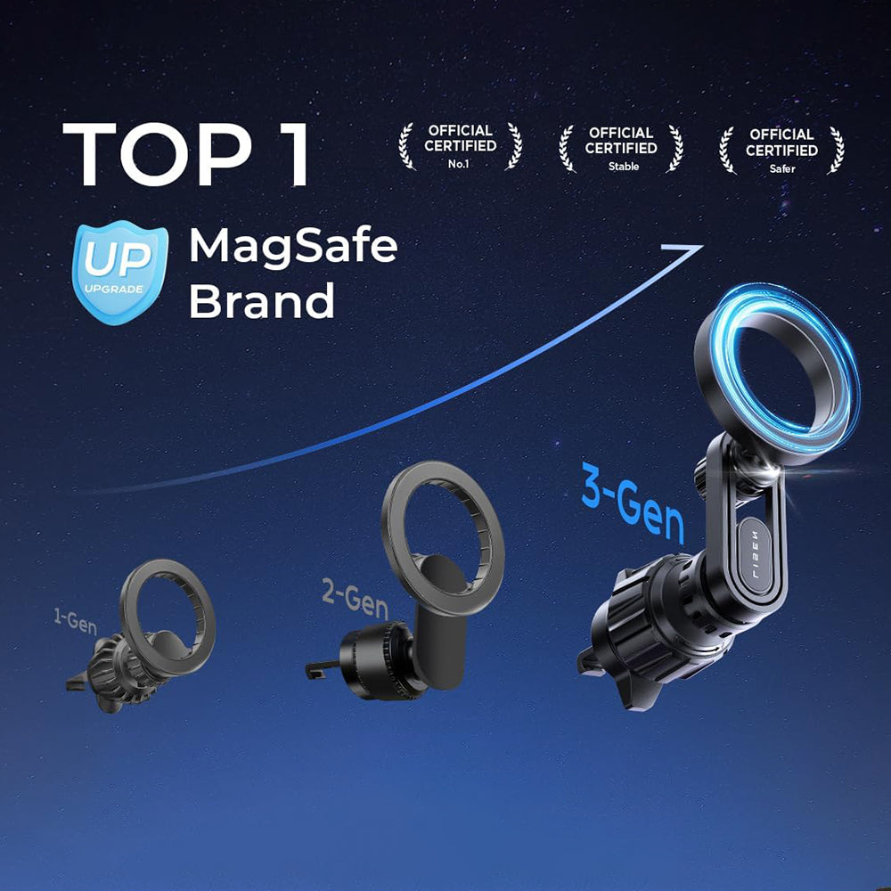 Lisen Magnetic Car Holder, Universal, Black YL0222100001