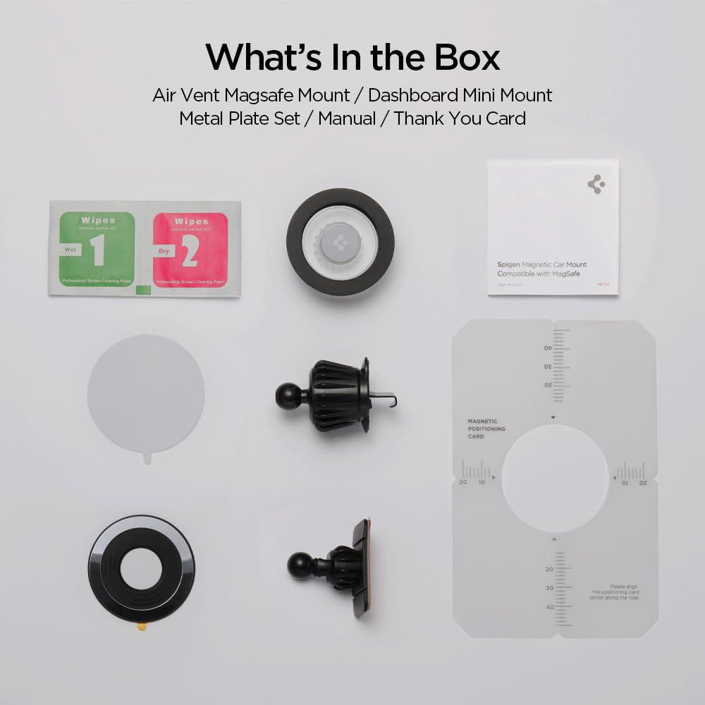 Magnetische Autohouder Spigen MFT13, Universeel, Zwart