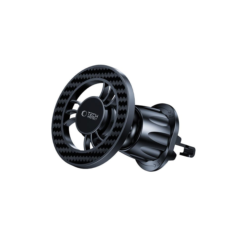 Magnetische Autohouder Tech-Protect N56 Carbon Vent, Universeel, Zwart
