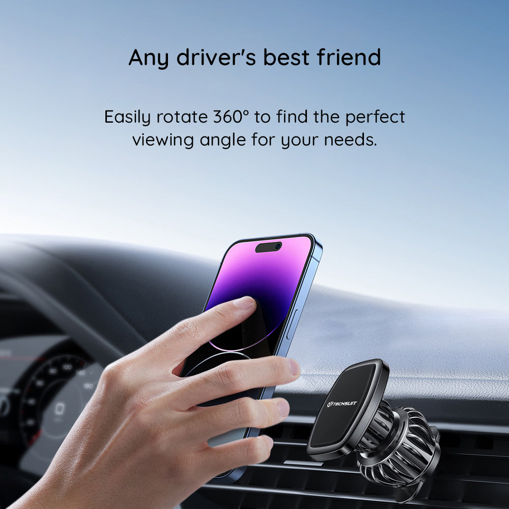 Magnetische Autohouder Techsuit S2, Universeel, Zwart