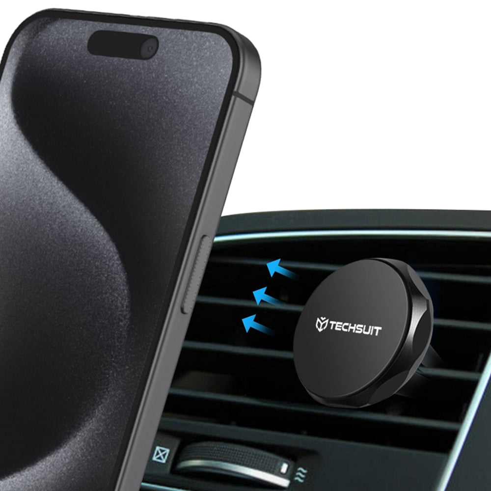Magnetische Autohouder Techsuit S9, Universeel, Zilver