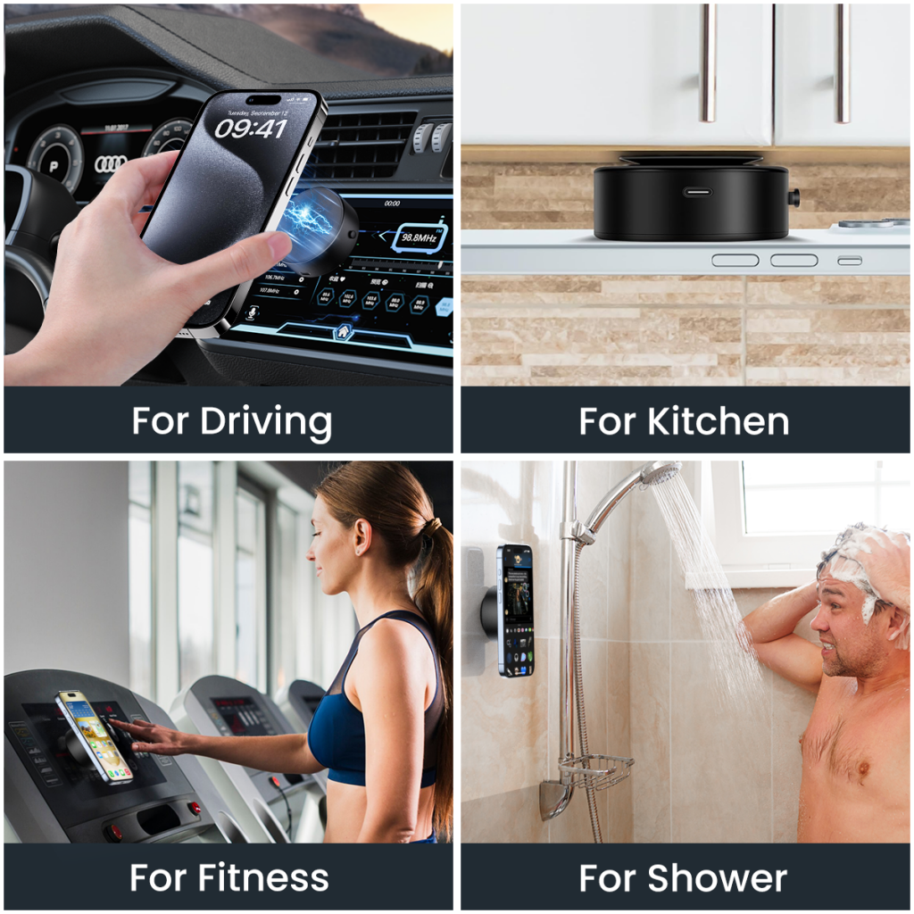 Magnetische Autohouder XO Design C155, Universeel, Zwart