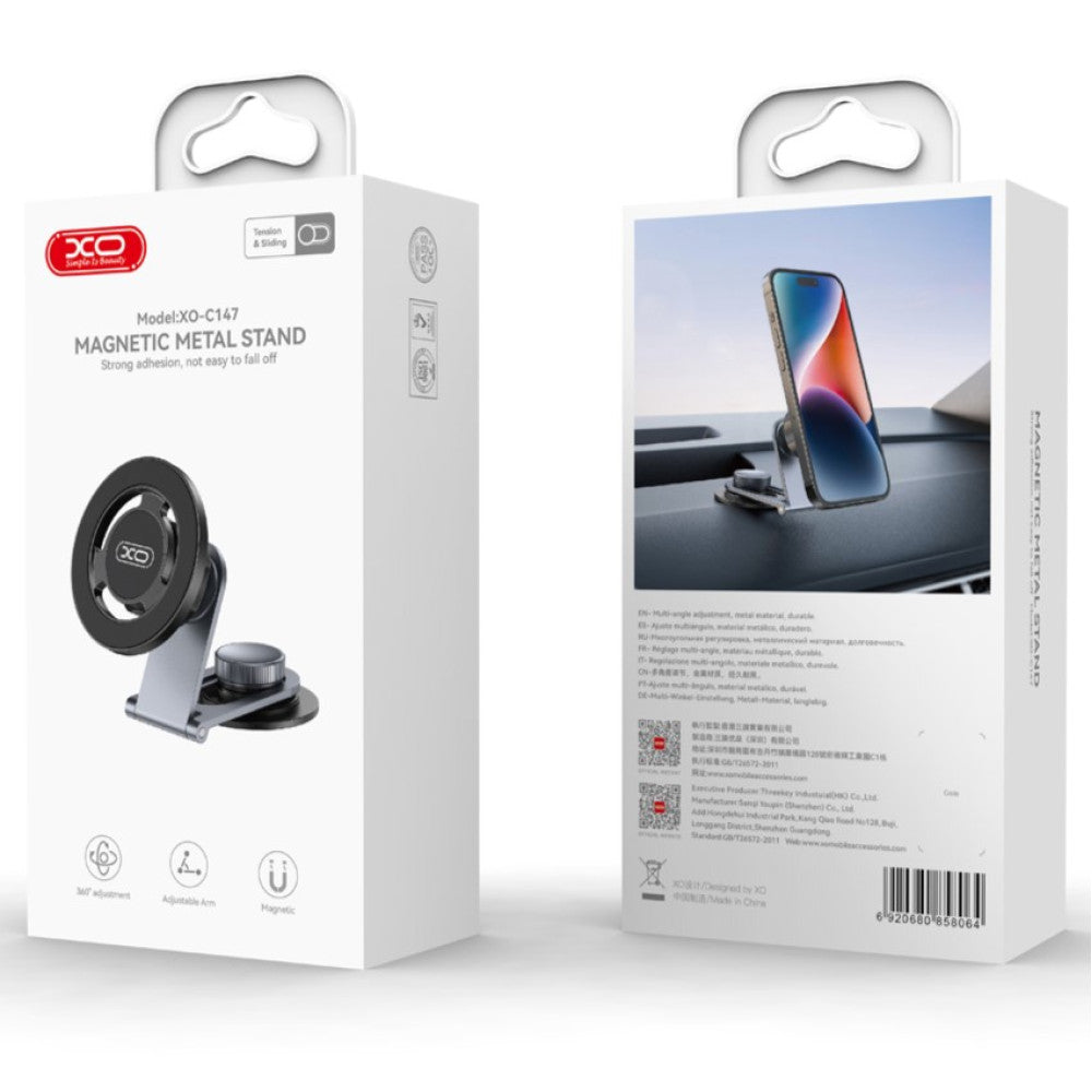 Magnetische Autohouder XO Design C147, Universeel, Grijs