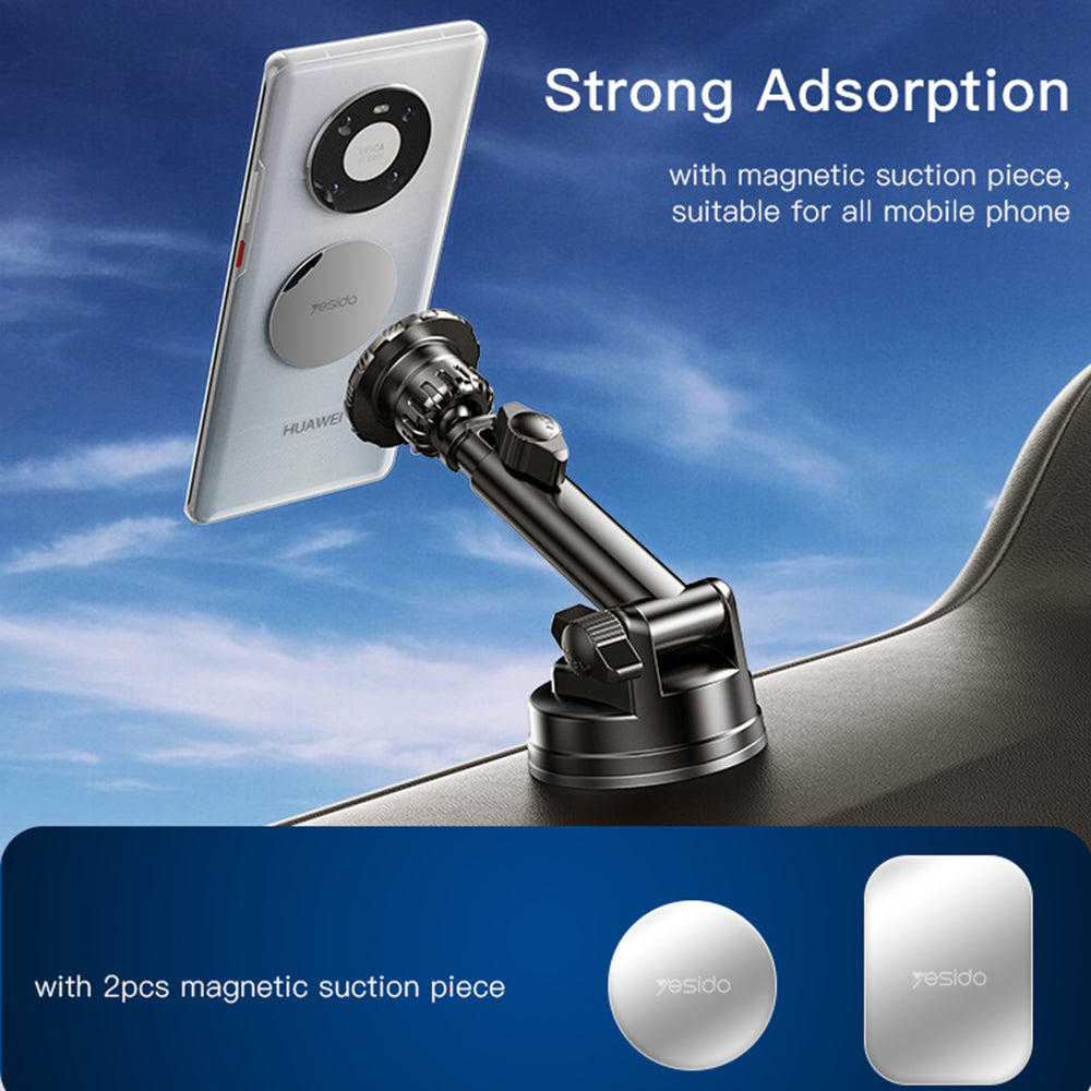 Magnetische Autohouder Yesido C160, Universeel, Zwart