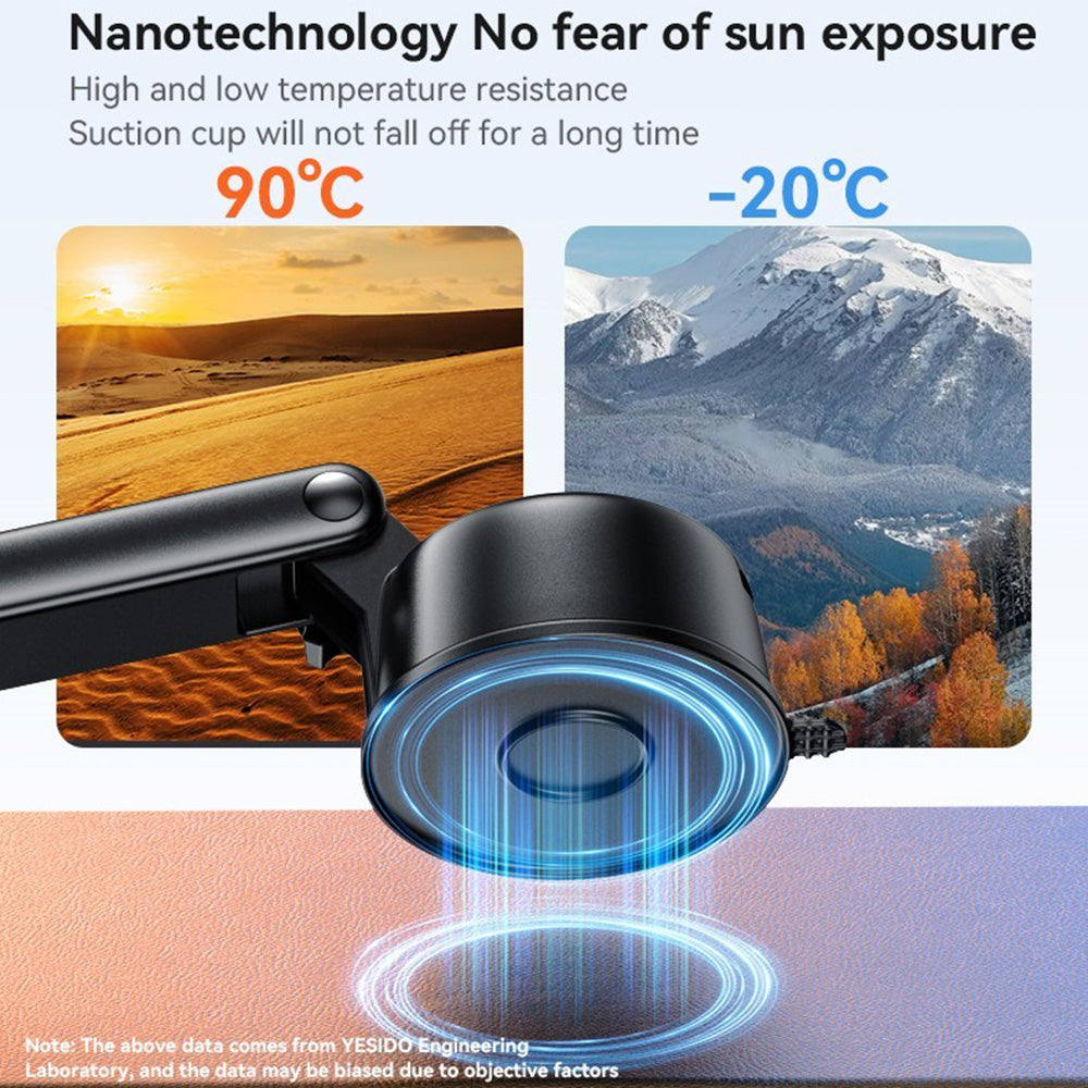 Magnetische Autohouder Yesido C266, Universeel, Zwart