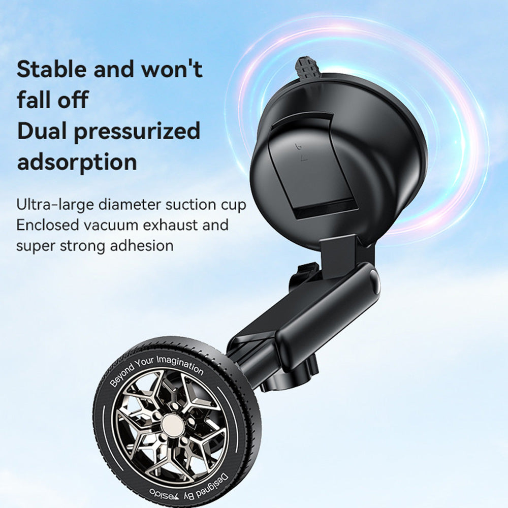 Magnetische Autohouder Yesido C266, Universeel, Zwart