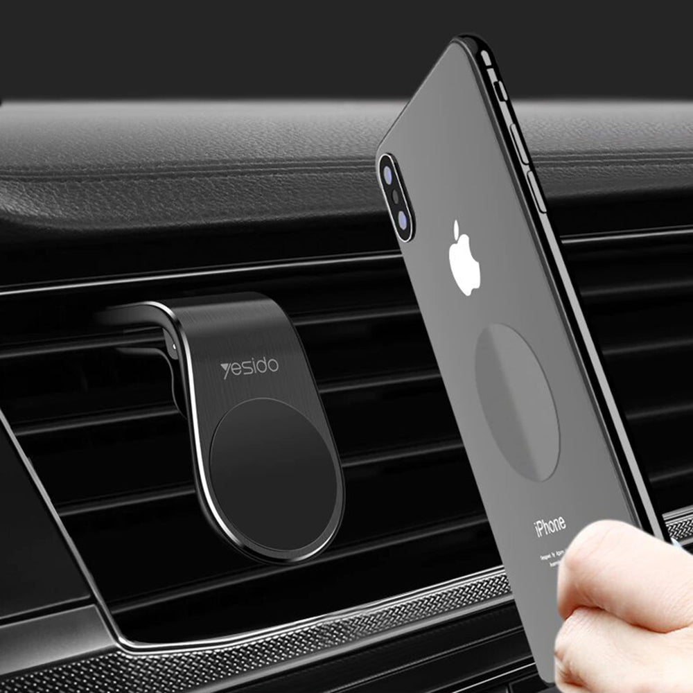 Magnetische Autohouder Yesido C64, Universeel, Zwart