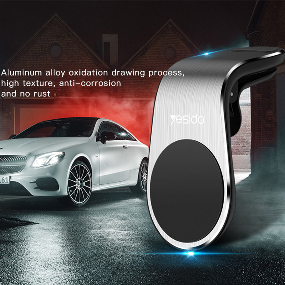 Magnetische Autohouder Yesido C64, Universeel, Zwart