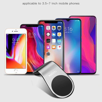 Magnetische Autohouder Yesido C64, Universeel, Zwart