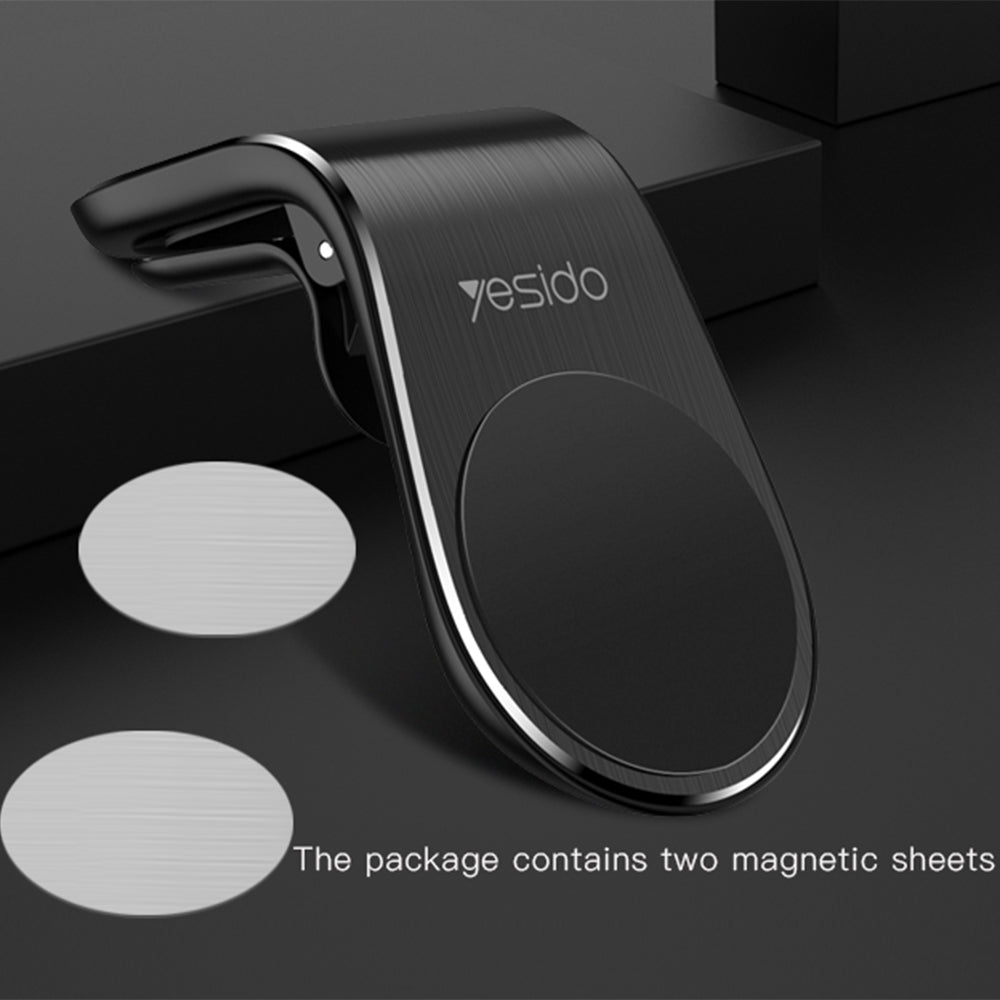 Magnetische Autohouder Yesido C64, Universeel, Zwart