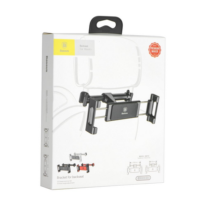 Baseus BackSeat Hoofdsteun Autohouder voor Telefoon / Tablet, 4.7inch - 12.9inch, Zwart, Herverpakt SUHZ-01